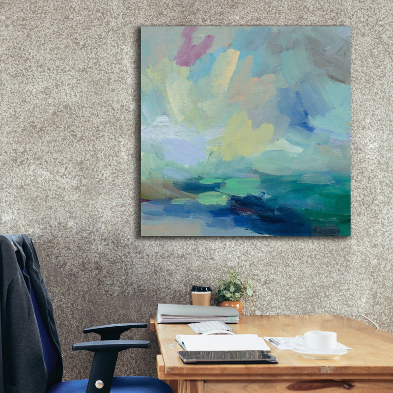 «Storm I» par Silvia Vassileva, art mural sur toile, H 37 po x l 37 po x P 1,5 po