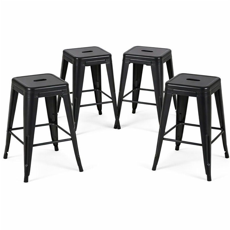 Tabouret à hauteur de comptoir 24 po, Noir, Tabouret de comptoir (siège d’une hauteur de 24