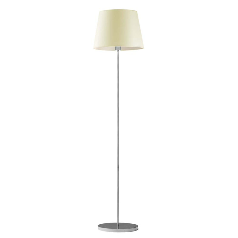 Artimus 162.5cm Traditional Floor Lamp, Ecru, Silver