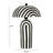 Taxco Striped Papier Table Lamp