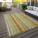 Kinslee Washable Striped Indoor / Outdoor Rug