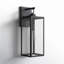 Schlesinger Black Steel Wall Light with High-transparency Glass-1377504057