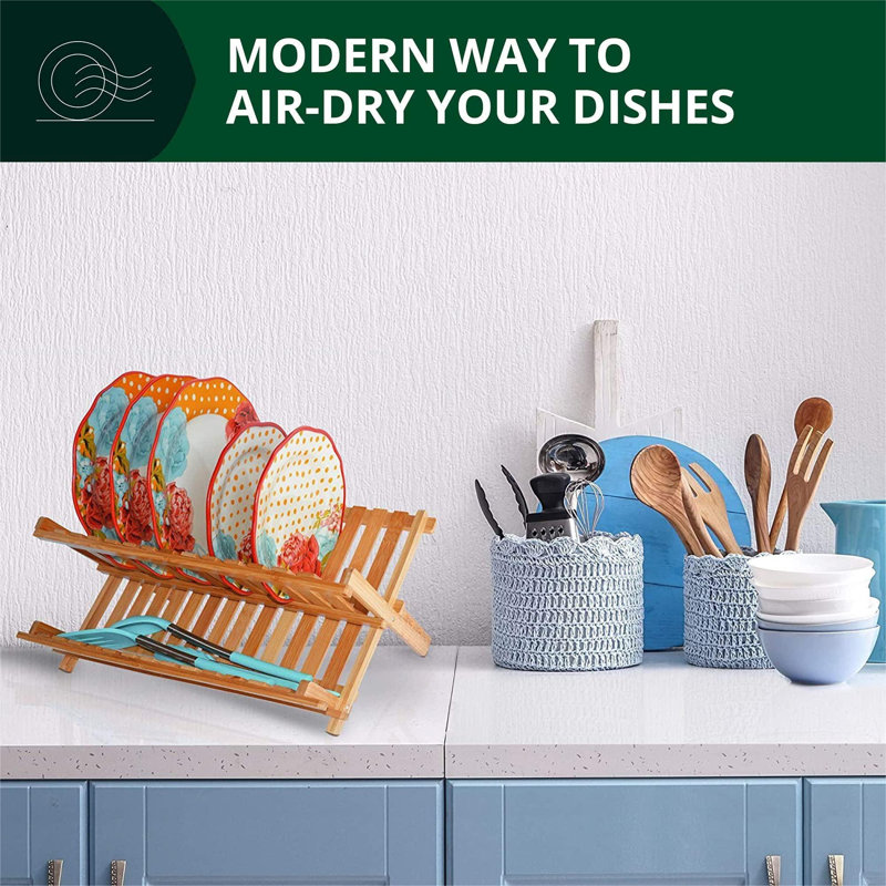 Adjustable Wood Dish Rack