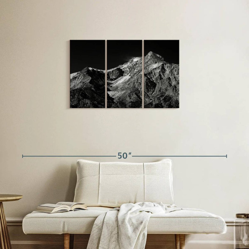 Monochromatic Sierra Nevada, 20" H x 33" W