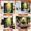 6 Panels Folding Screen Room Divider Royal Jungle Forest Sunlight Ancient Trees Hanging Vines Forest Canvas Screen Room Separator Freestanding Protective Wall Divider Privacy Partition-133751152-133751154