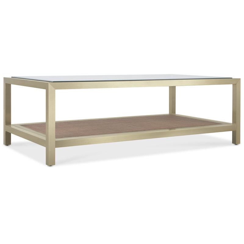 Melange Glass Cocktail Table