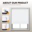 Thermal Blackout Roller Blind – Trimmable Cut to Size, Easy Fit, Heat Insulating Window Blind for Bedroom, Living Room & Kitchen-2023317615-2023317631