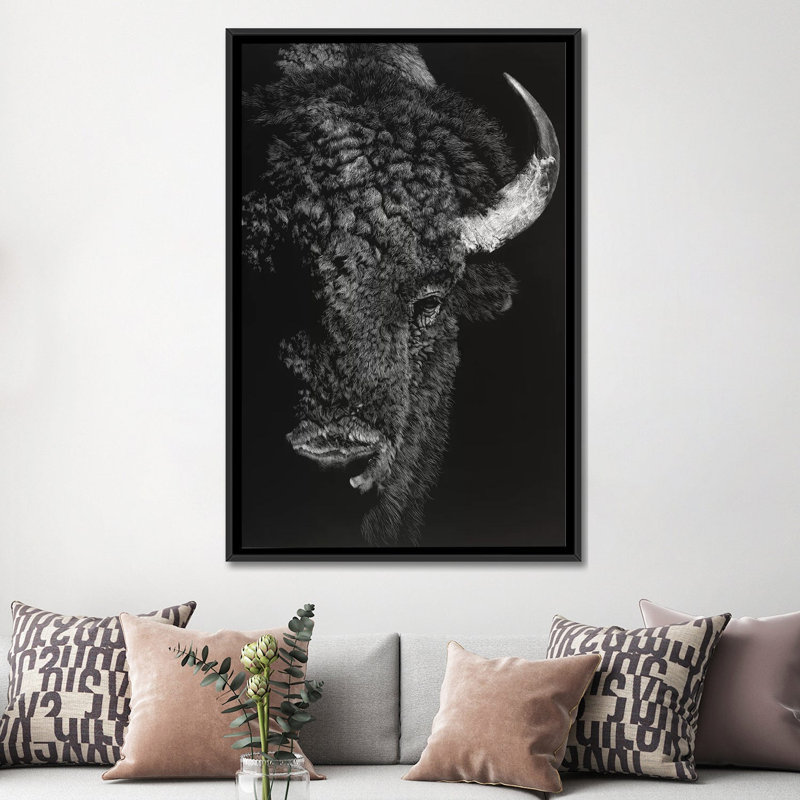 «Black Glimpse I», impression sur toile, H 26 po x l 18 po x P 1,5 po, Pas de tapis, Toile avec cadre flottant noir