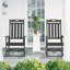 Chaises berçantes d'extérieur en PEHD pour patio-552783087