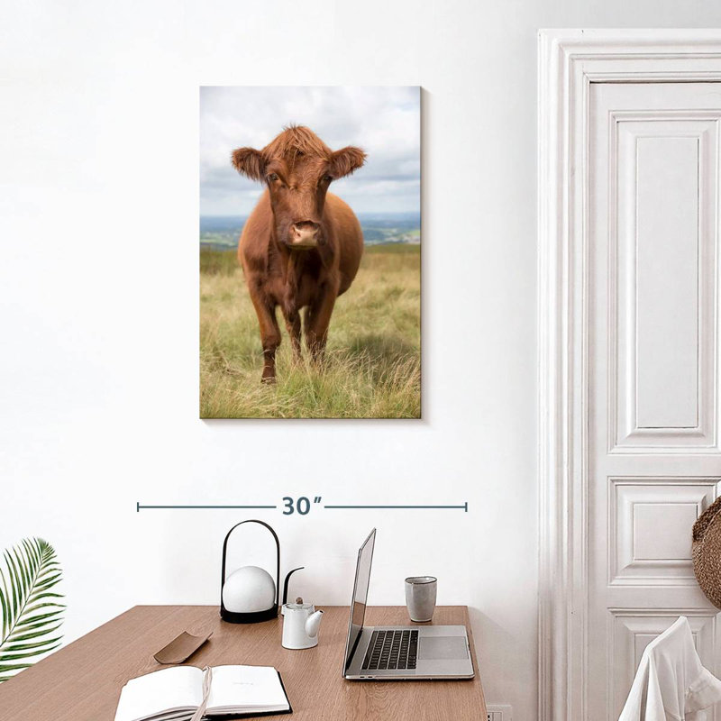 Vache de campagne anglaise brun Brampt, H 30 po x l 20 po