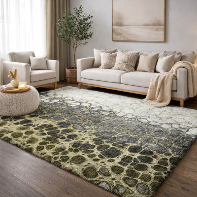 Tapis à poil long de qualité supérieure lavable à la machine ADS707