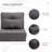 Versatile Folding Sofa with Adjustable Backrest for All Home Styles
