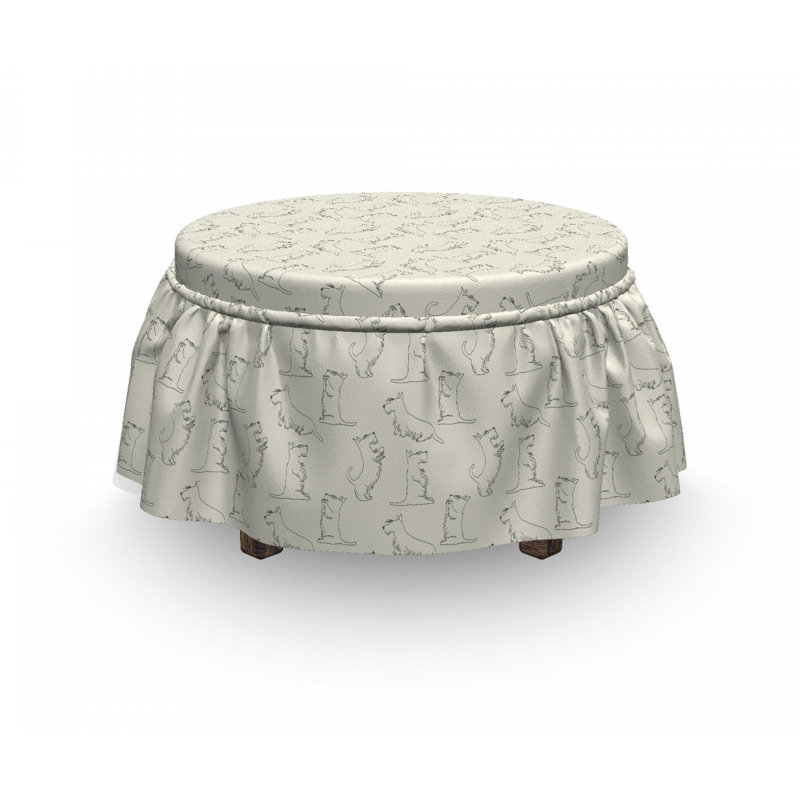 Housse pour repose-pieds en mosaïque animal