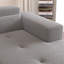 Canapé modulaire moderne de 109 po, canapé en forme de L en tissu Teddy, canapé d'angle 3 places, canapé rembourré moderne avec méridienne et coussins pour le salon, aucun assemblage requis-848070716