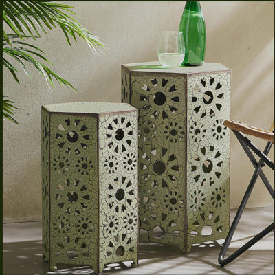 Table d'appoint d'extérieur ELiana, 2 pièces