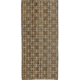 Tapis moderne en soie à motif de chanvre fabriqué à la main Harvin II 4 pi 3 po x 7 pi Modern