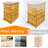 3 Layers Beehive Complete Box Kit Langstroth Beekeeping 2 Deep And 1 Medium