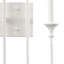 Applique murale 4 lumières Edward de 33 po de hauteur - blanc mat