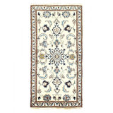 Idaline Hand Knotted Wool Area Rug in Ivory