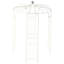 Pavillon de jardin en métal en forme de cage de pergola en forme de cage à oiseaux 81,7 po x 114,2 po-1478763806