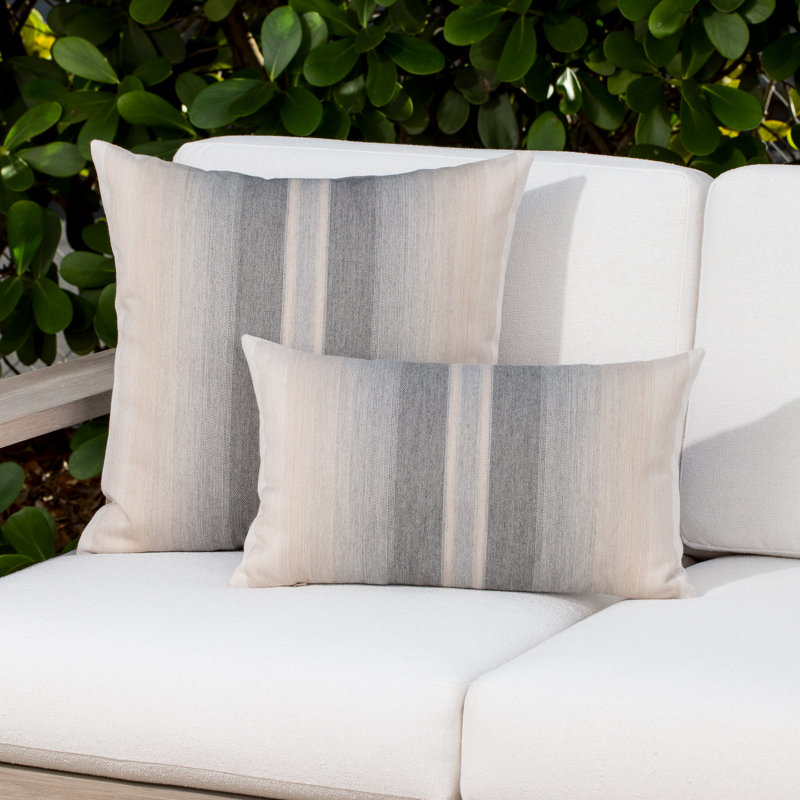 Ambiance Square Indoor/Outdoor Pillow Cover & Insert, Indigo, 22"H x 22"W