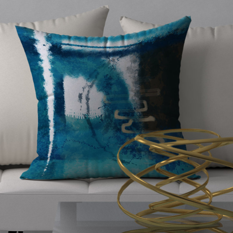 Magnifique housse de coussin décorative carrée/insert, 24 po x 24 po