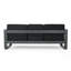 Cape Coral 3 Seater Sofa W/ Metal Tray Grey
