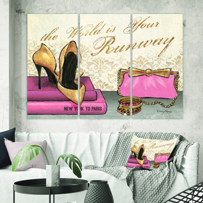 «Gold Fabulous Life Style I», impression sur toile tendue