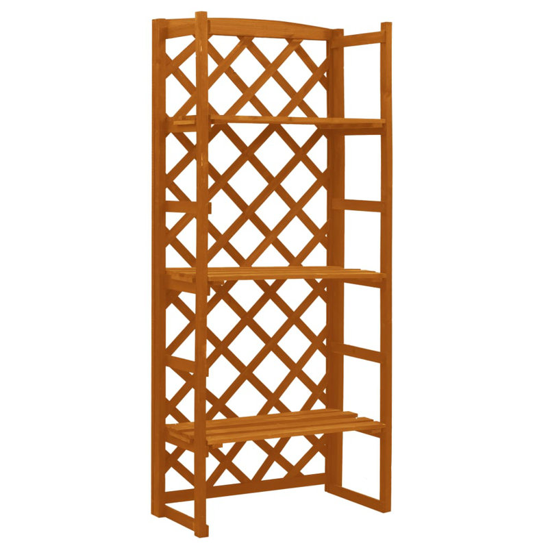 Pot de fleurs d'extérieur rectangulaire en bois massif de 4,6 pi