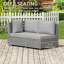Canapé modulaire en aluminium pour terrasse pour 2 personnes-129715498-129715500