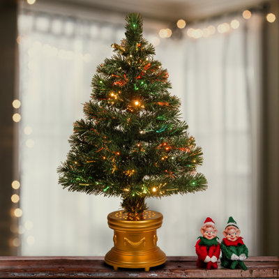 Arbre avec éclairage à fibre optique
