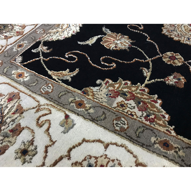 Handmade Silk and Wool Oriental Area Rug