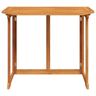 Shirebrook Acacia Folding Outdoor Balcony Table , 89.9cm cm W 50.38cm cm D