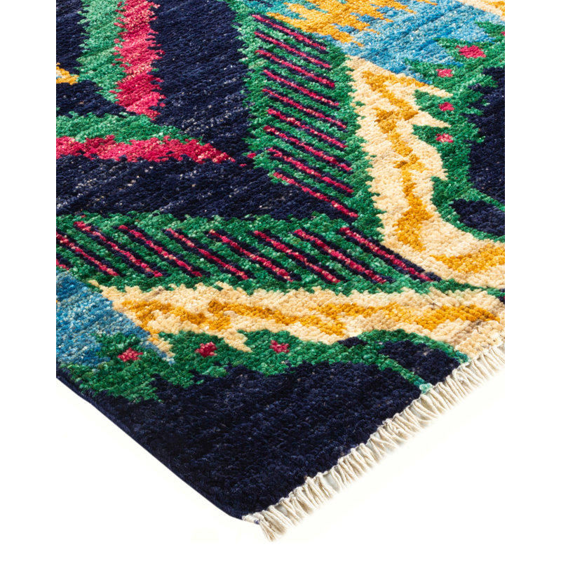 Contemporary One-of-a-Kind 5' 0" X 7' 10" Hand Knotted Area Rug