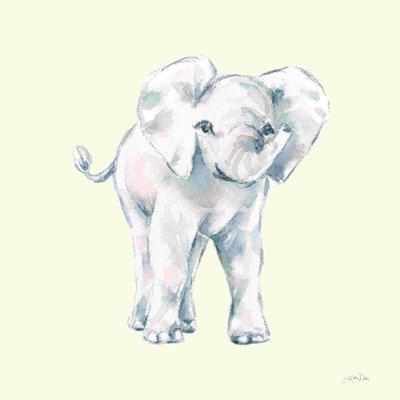 «Baby Elephant on Cream» par Katrina Pete, peinture