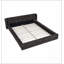 Grand cadre de lit tapissier grand avec tissu épais, lit plateforme grand format en chenille avec tête de lit et cadre uni - GRIS FONCÉ (87 po x 23,5 po)