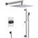 RainfallCascade 10" Pressure Balanced Slide Bar  Shower System with Rough-In Valve