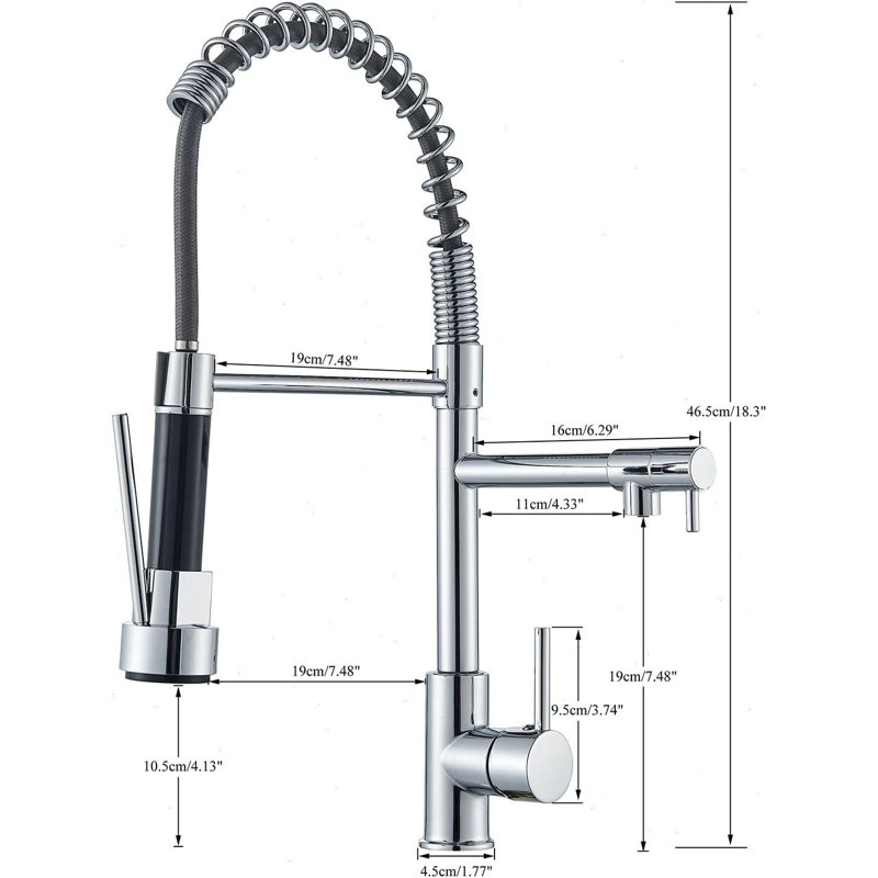 Moverlesenk Kitchen Faucet Side Spray