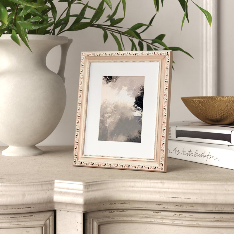 Cadre photo Arlena, Blanc cassé, 12 po x 12 po emmêlé à 9 po x 9 po