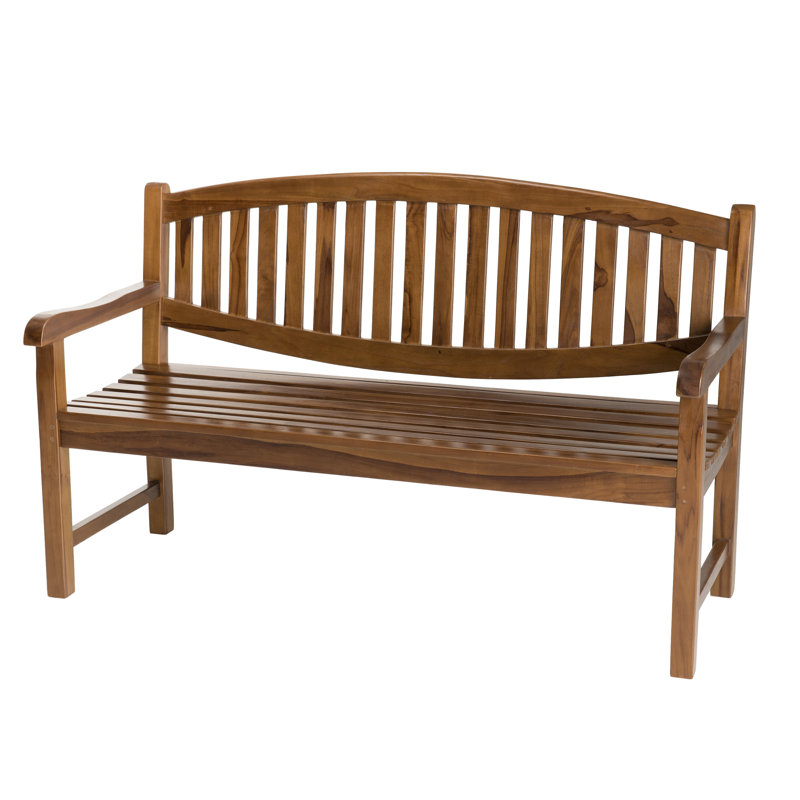 Birge Solid Wood Teak Outdoor Bench