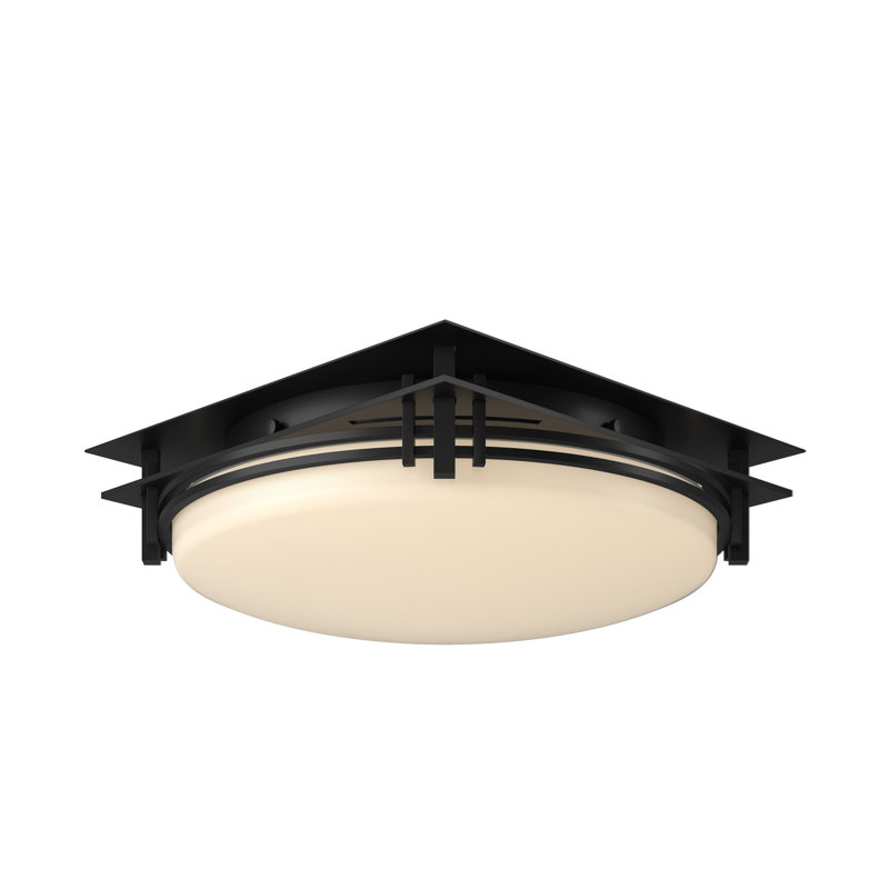 Plafonnier encastré 2 lumières Banded, Noir