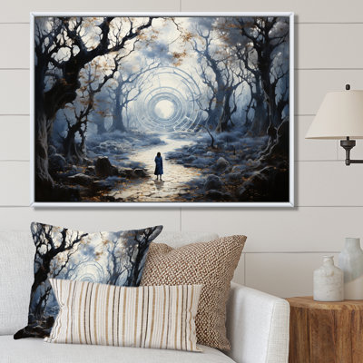 «Gray Buddhism Enlightened Path I», reproduction d'art sur toile