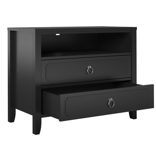 Novogratz Her Majesty 2 - Drawer Nightstand & Reviews | Wayfair