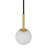 Lucent 4" Alabaster Mini Pendant Light Satin Brass Modern Ceiling Pendant-993204229-993204230