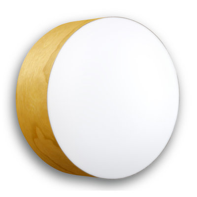 Applique murale et plafond Gea - Moyen - DEL DIMTRIAC - Abat-jour jaune