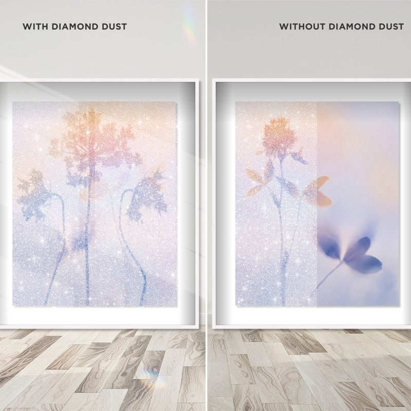 Lavender Shadows Set Framed Graphic Art, 25.5"H x 21.5"W, White Shadowbox