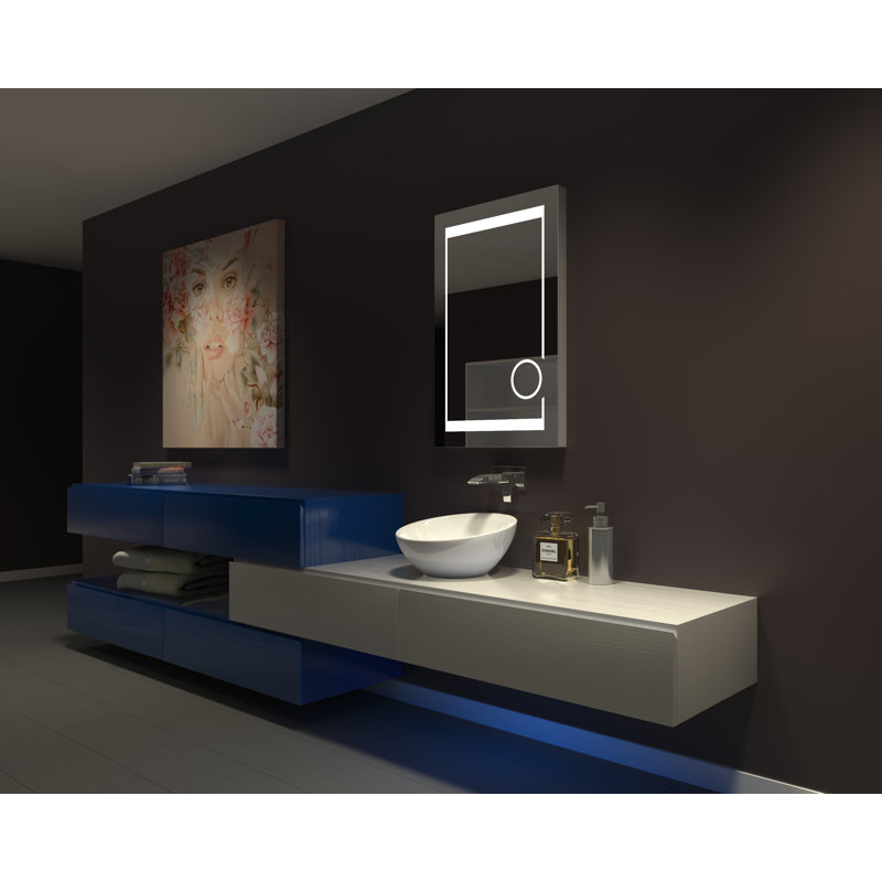 Miroir murale lumineuse pour salle de bain/coiffeuse Aurora
