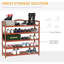 25 Pair Solid Wood Shoe Rack