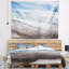 Plage, plage, montagnes d'hiver, tapisserie du Caucase-28507090