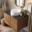 Meuble-lavabo mural simple 29,92 po avec plateau en marbre-286578155
